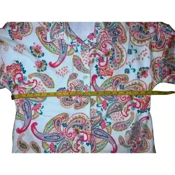 Emily Wonder Paisley Floral  Button Sz m Dopamine Collar Childhood Core - Picture 5 of 7
